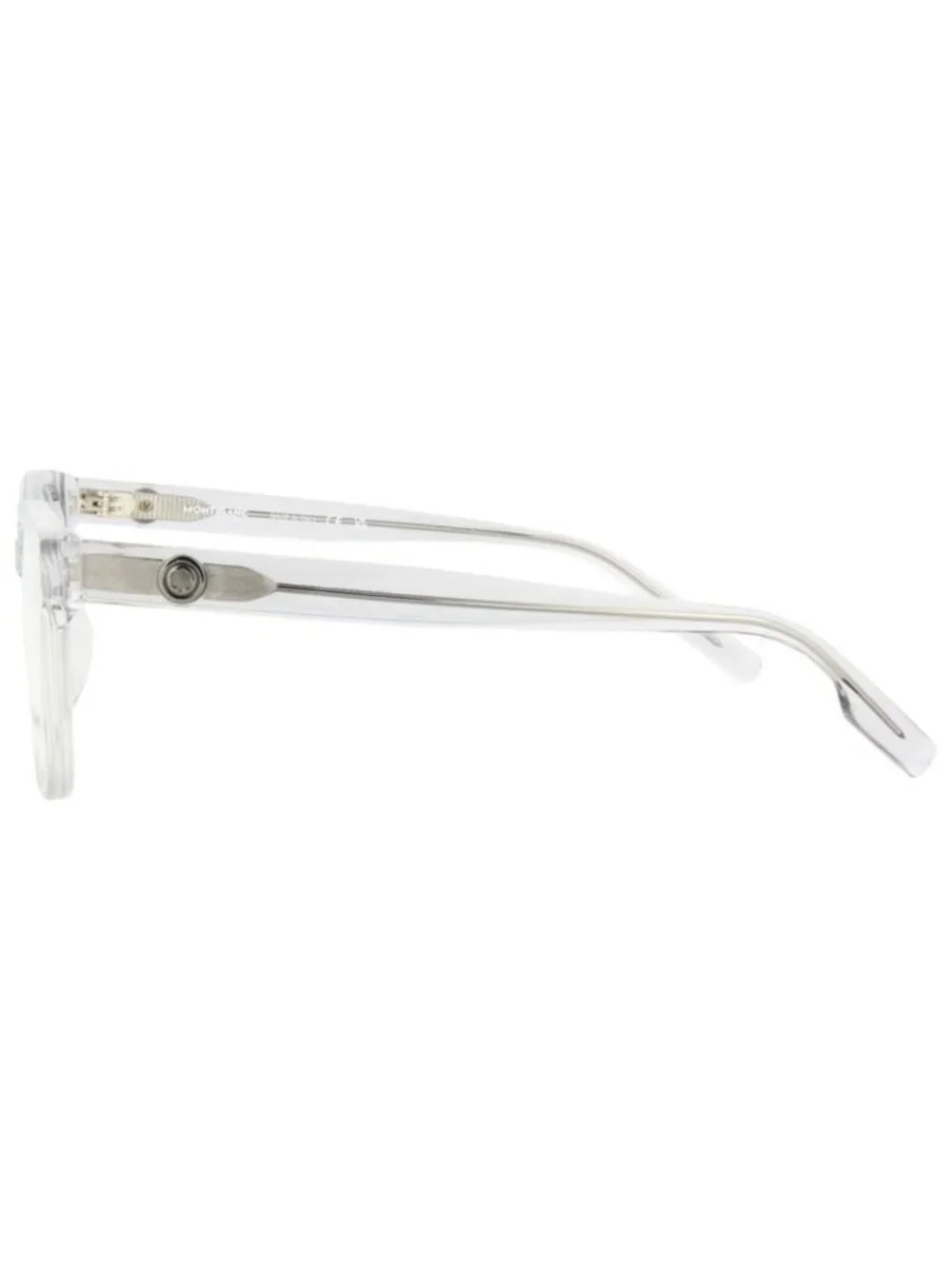 New Montblanc Mens Square/Rectangle Grey Grey Transparent Fashion Designer Eyegl